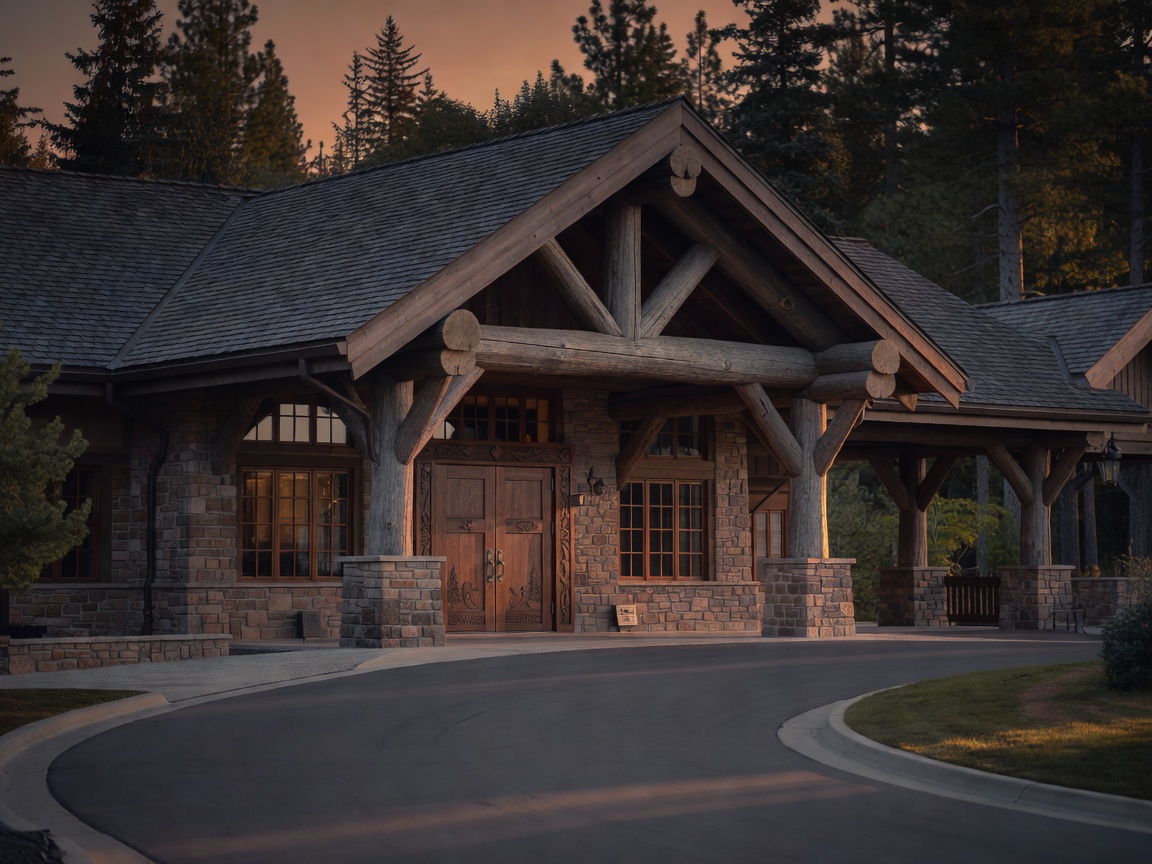 The grand lodge-style entrance of Casino Rama Resort