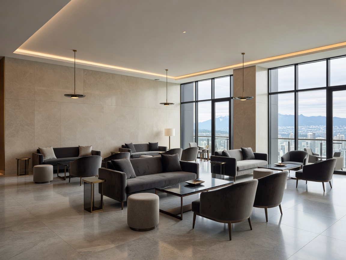 Interior lounge of JW Marriott Parq Vancouver with modern luxury furnishings
